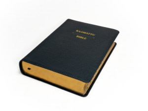 Finnish–English Parallel Bible – Black Calfskin Leather